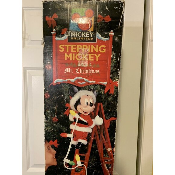 Vintage Mr.Christmas Stepping Mickey 1995 Mickey UNLIMITED Read Description Rare - Picture 1 of 12